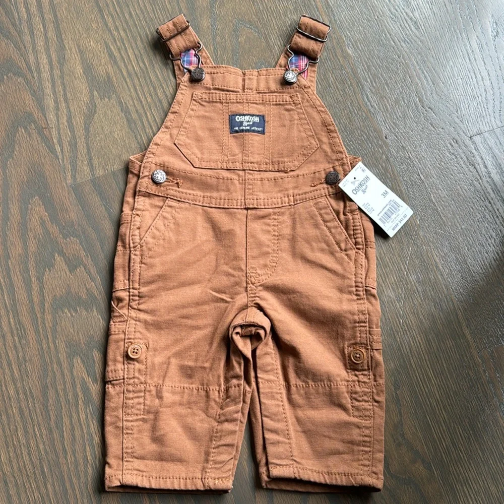 OshKosh B'Gosh Plaid Baby Overalls